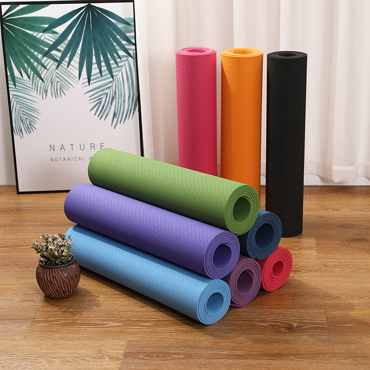 colorful tpe yoga mats