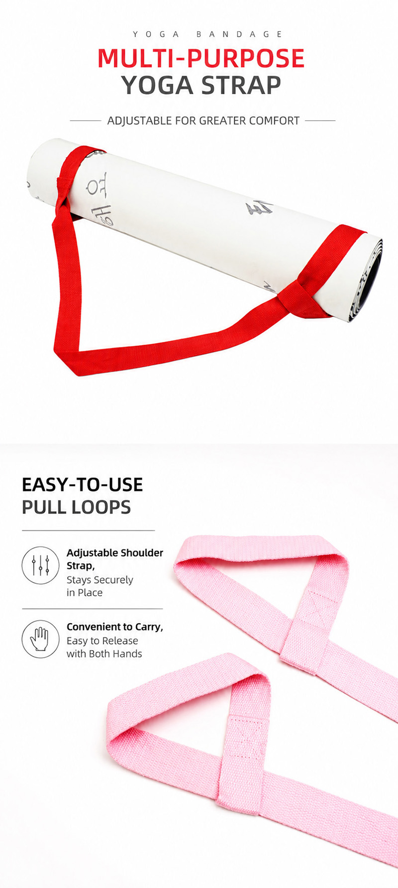 Durable Yoga Mat Harness Strap Sling