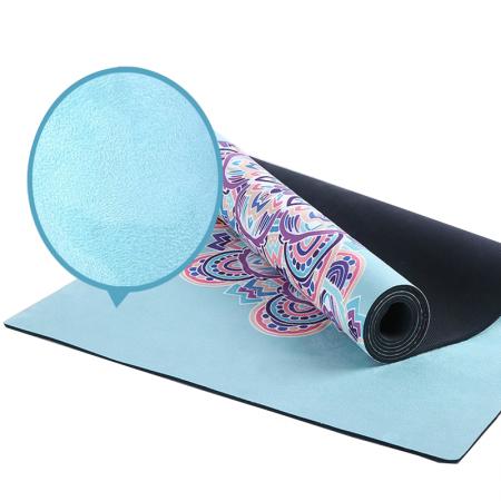 rubber suede yoga mats